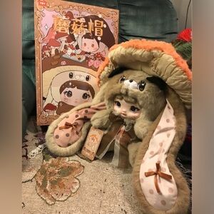 New NOMMI 400% Mushroom cap plush blind box doll- Twinkle